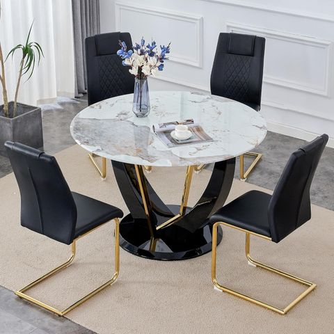 Creating elegance in small spaces with round marble dining table considerations
